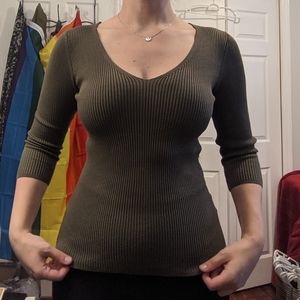 Strappy back sweater